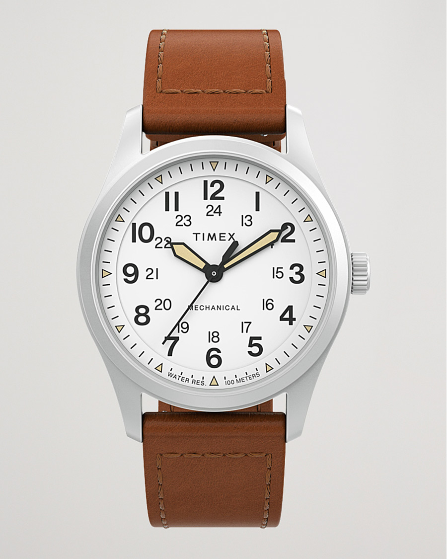 Hombres | Timex Field Post Mechanical Watch 38mm White Dial | Timex | Field Post Mechanical Watch 38mm White Dial