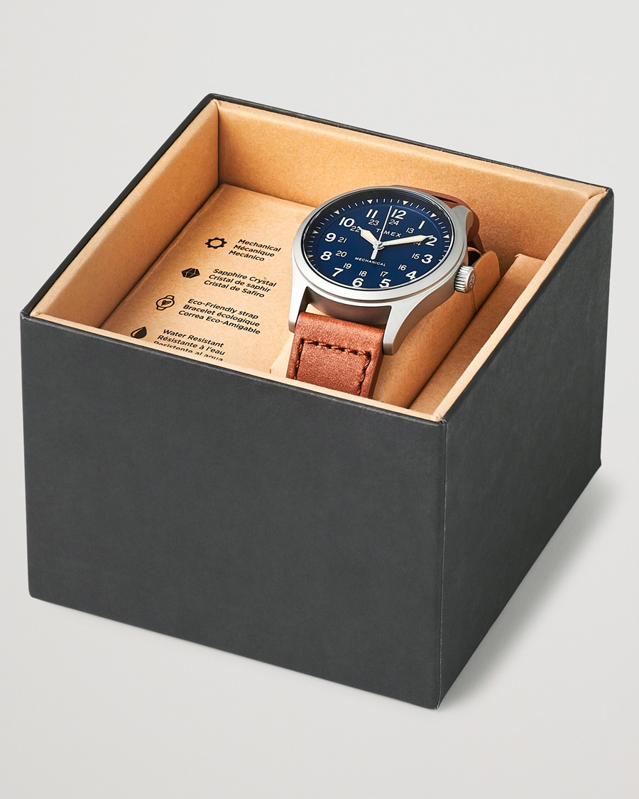 Hombres | Timex Field Post Mechanical Watch 38mm Blue Dial | Timex | Field Post Mechanical Watch 38mm Blue Dial