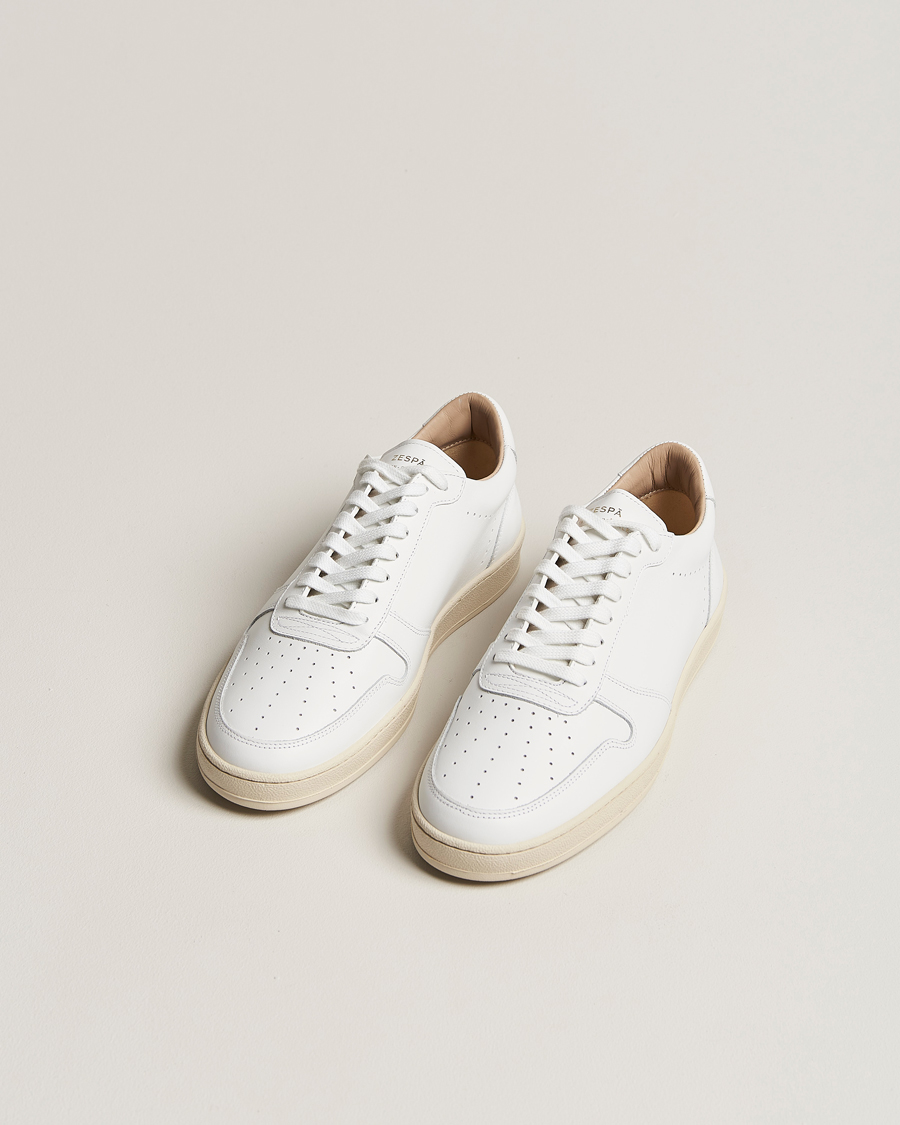 Hombres | Zespà ZSP23 APLA Leather Sneakers White | Zespà | ZSP23 APLA Leather Sneakers White