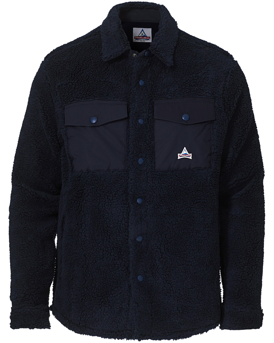 Hombres | Camisas | Holubar | M155 Fleece Overshirt Dark Blue