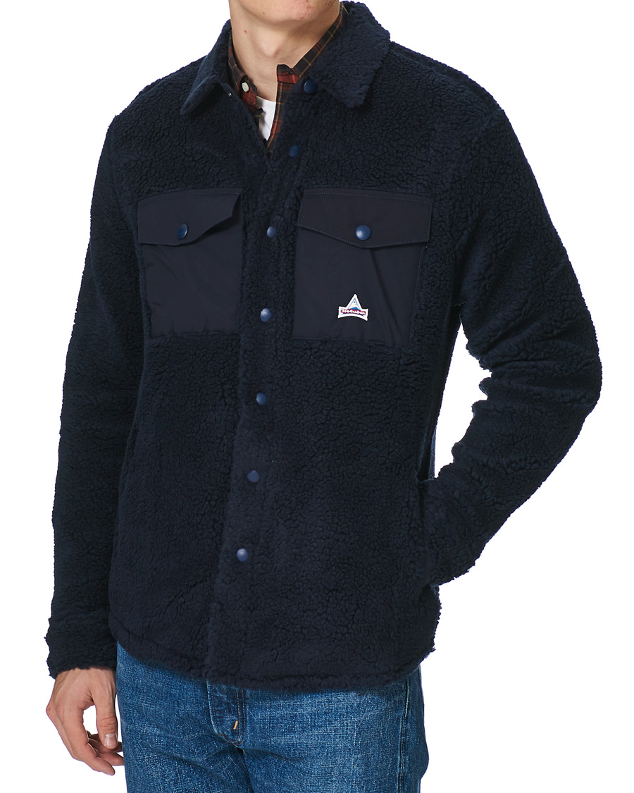 Hombres | Camisas | Holubar | M155 Fleece Overshirt Dark Blue