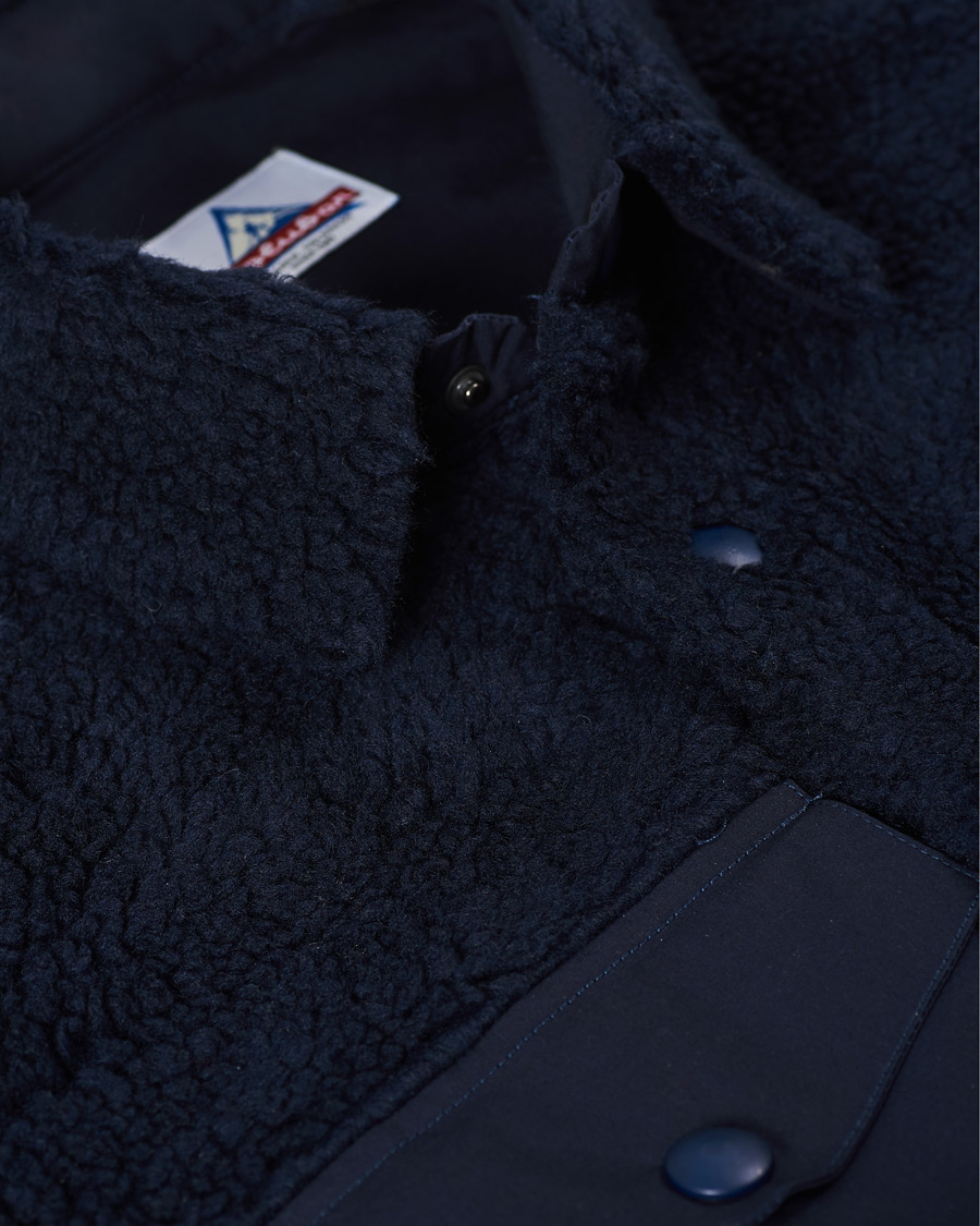 Hombres | Camisas | Holubar | M155 Fleece Overshirt Dark Blue
