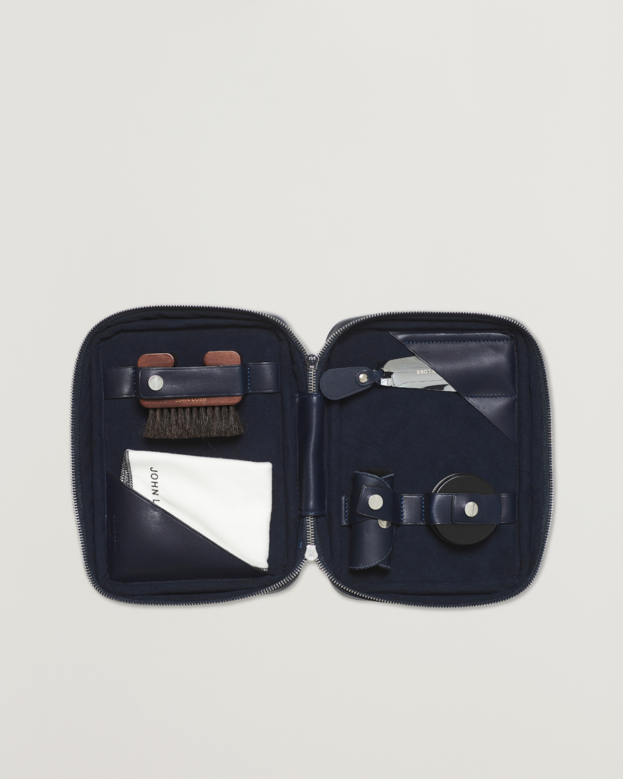 Hombres | Cuidado del calzado | John Lobb | Shoe Care Travel Case Navy