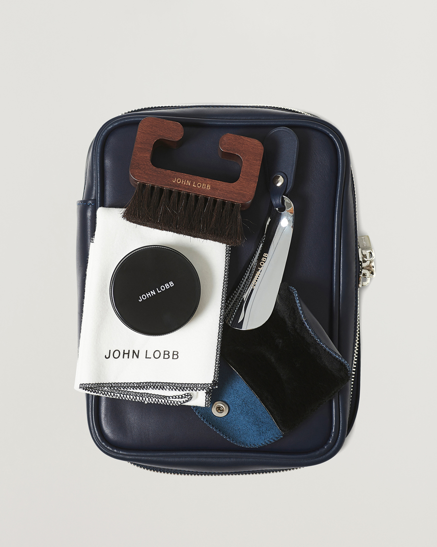 Hombres | Cuidado del calzado | John Lobb | Shoe Care Travel Case Navy