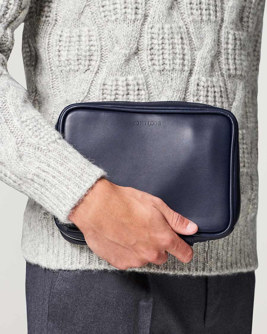 Hombres | Cuidado del calzado | John Lobb | Shoe Care Travel Case Navy