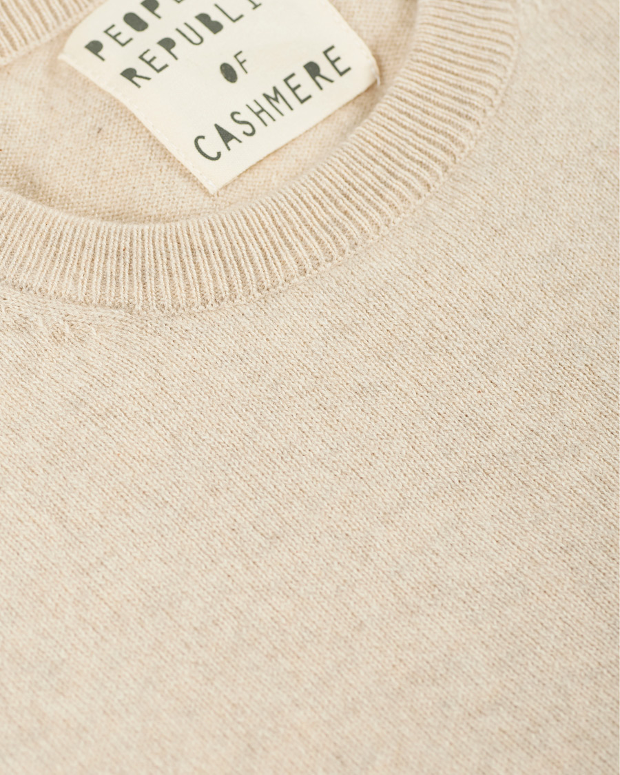 Hombres | Jerséis y prendas de punto | People's Republic of Cashmere | Cashmere Roundneck Oatmilk