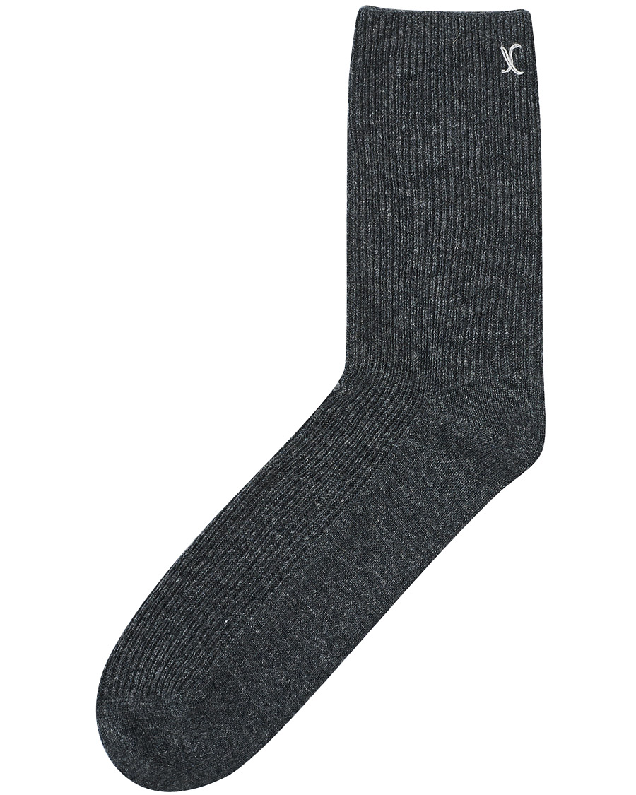 Hombres | Ropa interior y calcetines | People's Republic of Cashmere | Cashmere Socks Dark Grey