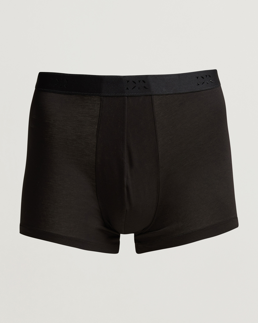 Hombres | Ropa interior y calcetines | Derek Rose | Pima Cotton Stretch Trunk Black