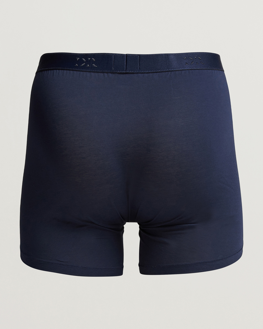 Hombres | Ropa interior y calcetines | Derek Rose | Pima Cotton Stretch Trunk Navy