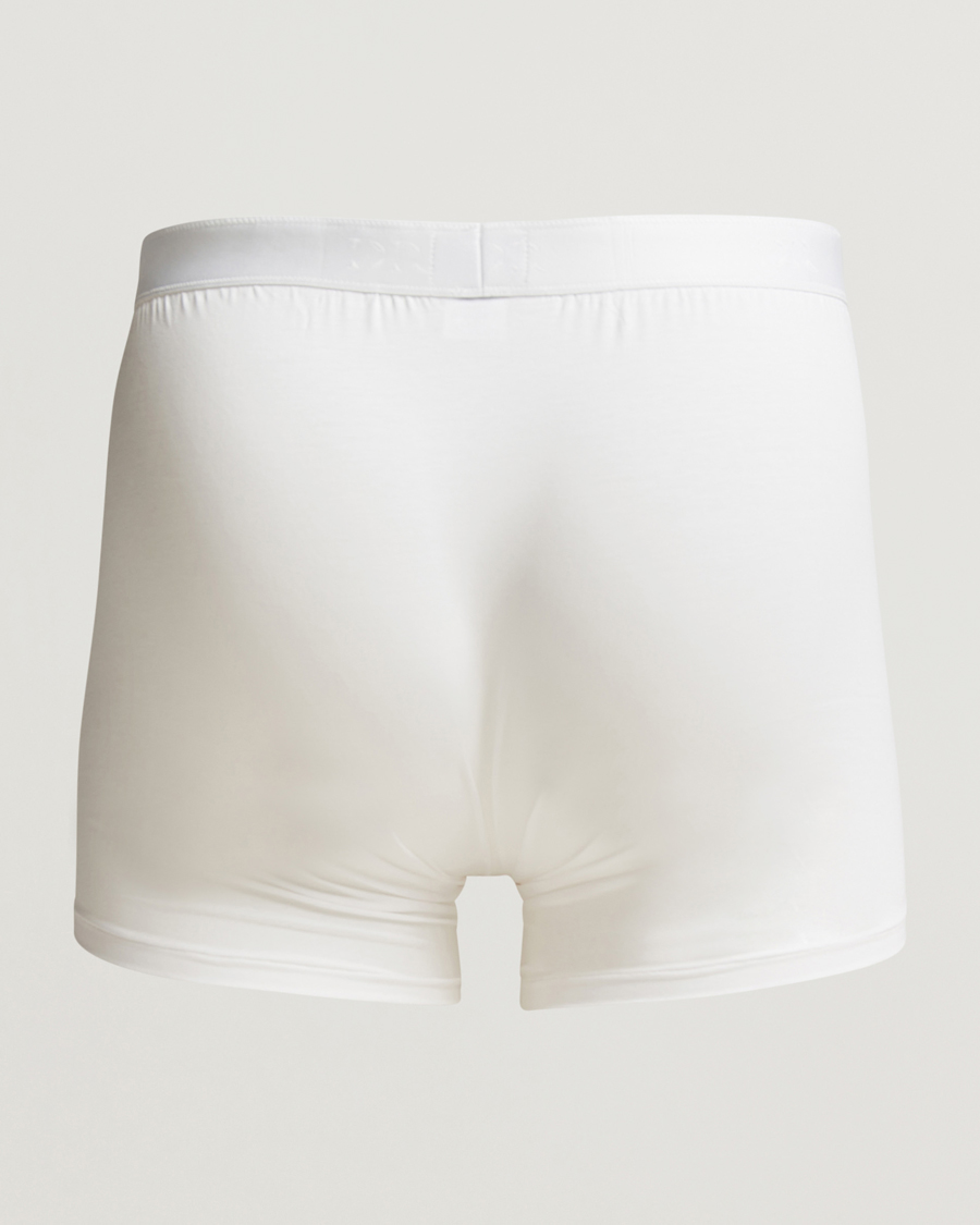 Hombres | Loungewear | Derek Rose | Pima Cotton Stretch Trunk White