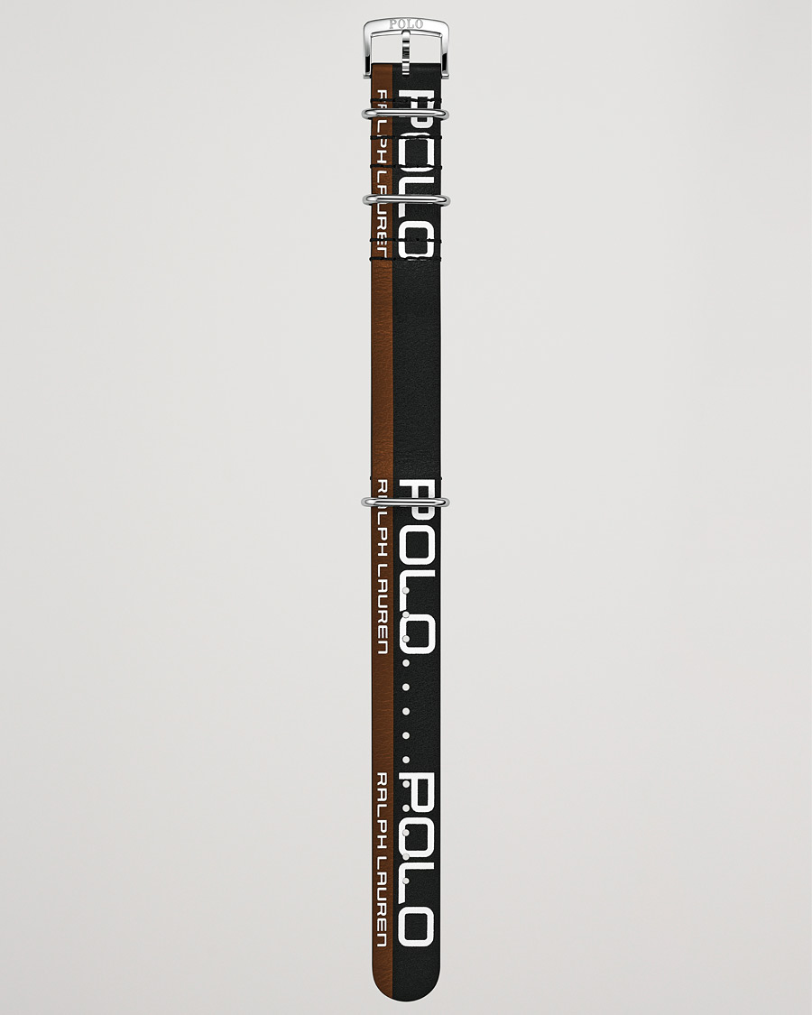 Hombres | Polo Ralph Lauren Leather Sporting Strap Black/Brown | Polo Ralph Lauren | Leather Sporting Strap Black/Brown