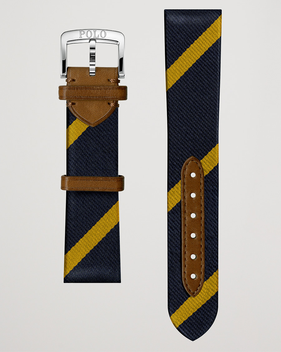 Hombres | Polo Ralph Lauren Sporting Silk Strap Navy/Gold | Polo Ralph Lauren | Sporting Silk Strap Navy/Gold