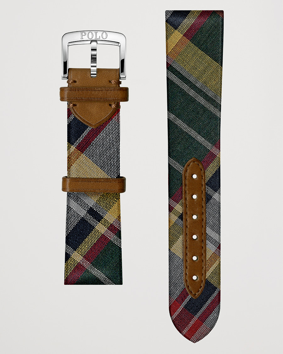 Hombres | Polo Ralph Lauren Sporting Silk Strap Green Tartan | Polo Ralph Lauren | Sporting Silk Strap Green Tartan