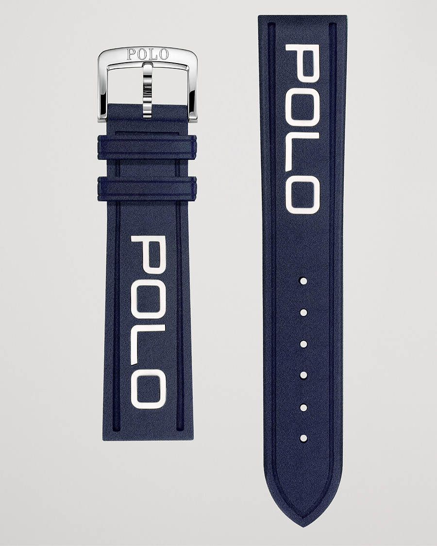 Hombres | Polo Ralph Lauren Sporting Rubber Strap Blue/White | Polo Ralph Lauren | Sporting Rubber Strap Blue/White