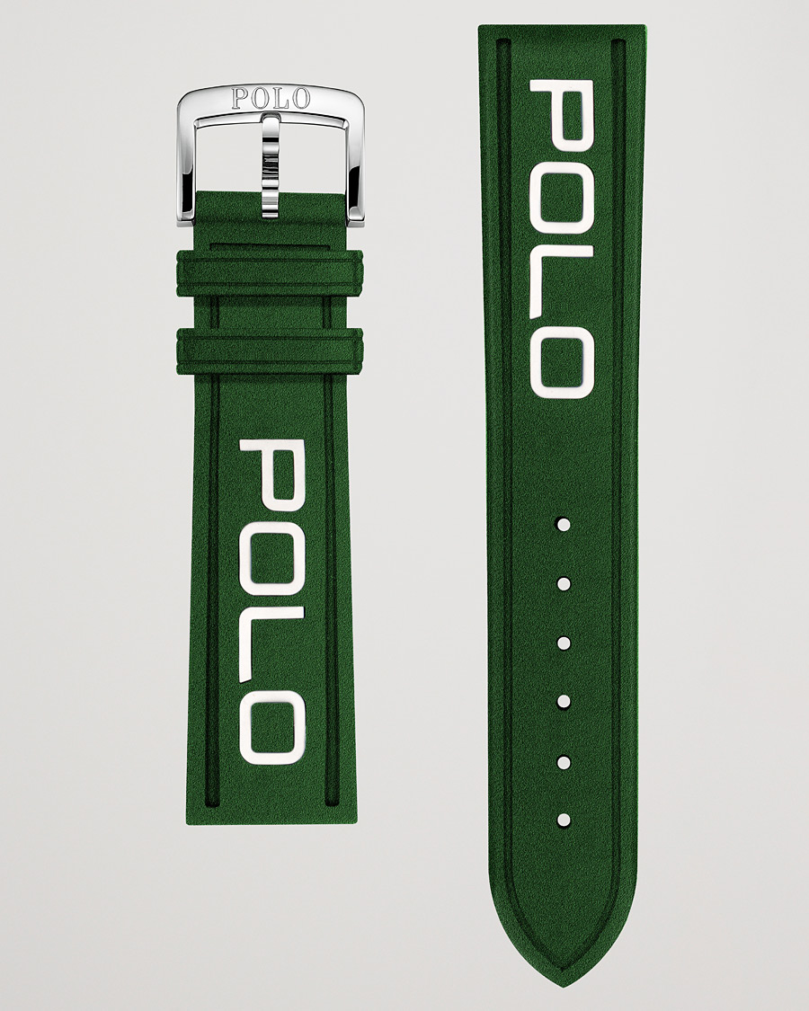 Hombres | Polo Ralph Lauren Sporting Rubber Strap Green/White | Polo Ralph Lauren | Sporting Rubber Strap Green/White