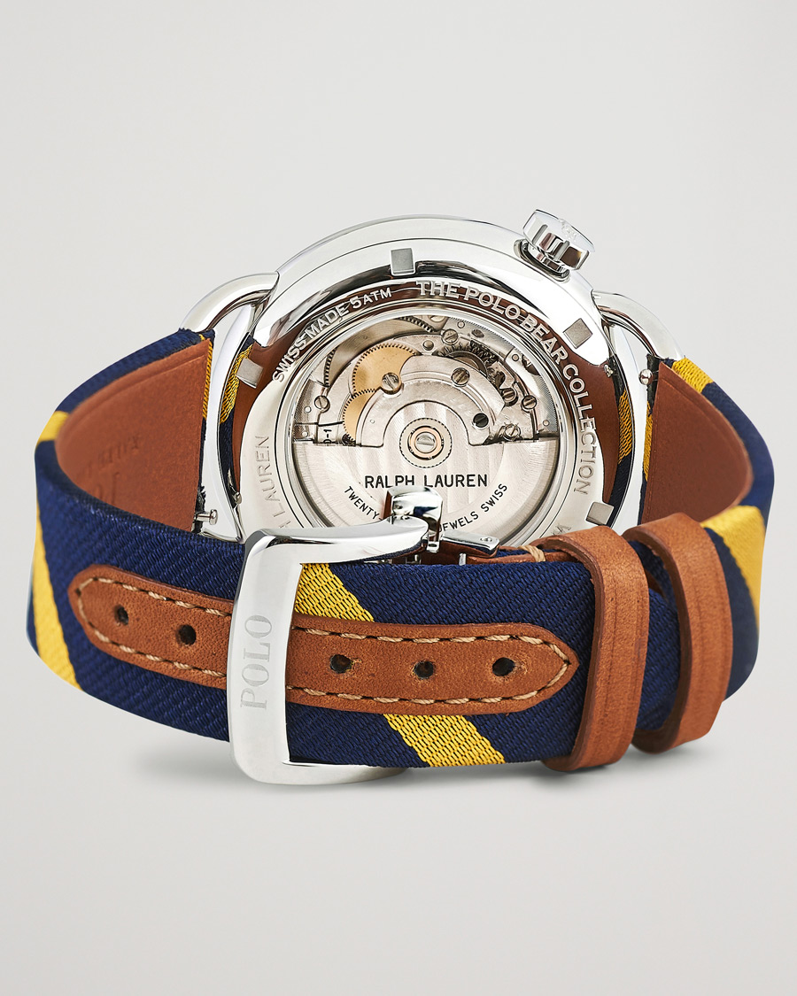 Hombres | Polo Ralph Lauren 42mm Automatic Nautical Bear White Dial | Polo Ralph Lauren | 42mm Automatic Nautical Bear White Dial