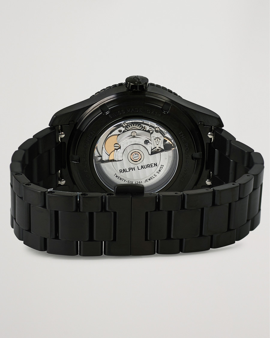 Hombres | Polo Ralph Lauren 42mm Automatic Pony Player Black Dial | Polo Ralph Lauren | 42mm Automatic Pony Player Black Dial
