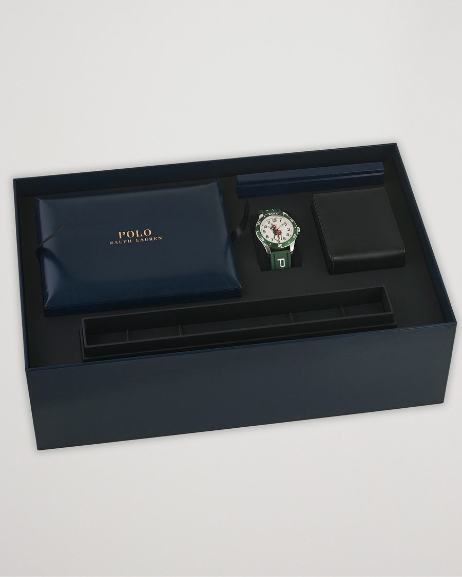 Hombres | Polo Ralph Lauren 42mm Automatic Pony Player White Dial/Green Bezel | Polo Ralph Lauren | 42mm Automatic Pony Player White Dial/Green Bezel