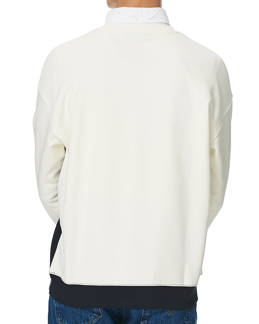 Hombres | Jerséis y prendas de punto | Morris | Warwick Logo Sweatshirt Off White