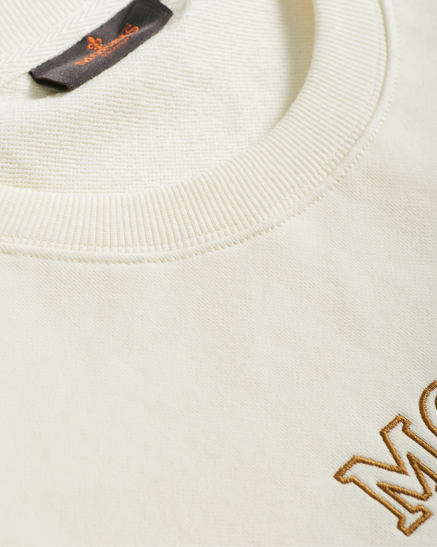 Hombres | Jerséis y prendas de punto | Morris | Warwick Logo Sweatshirt Off White