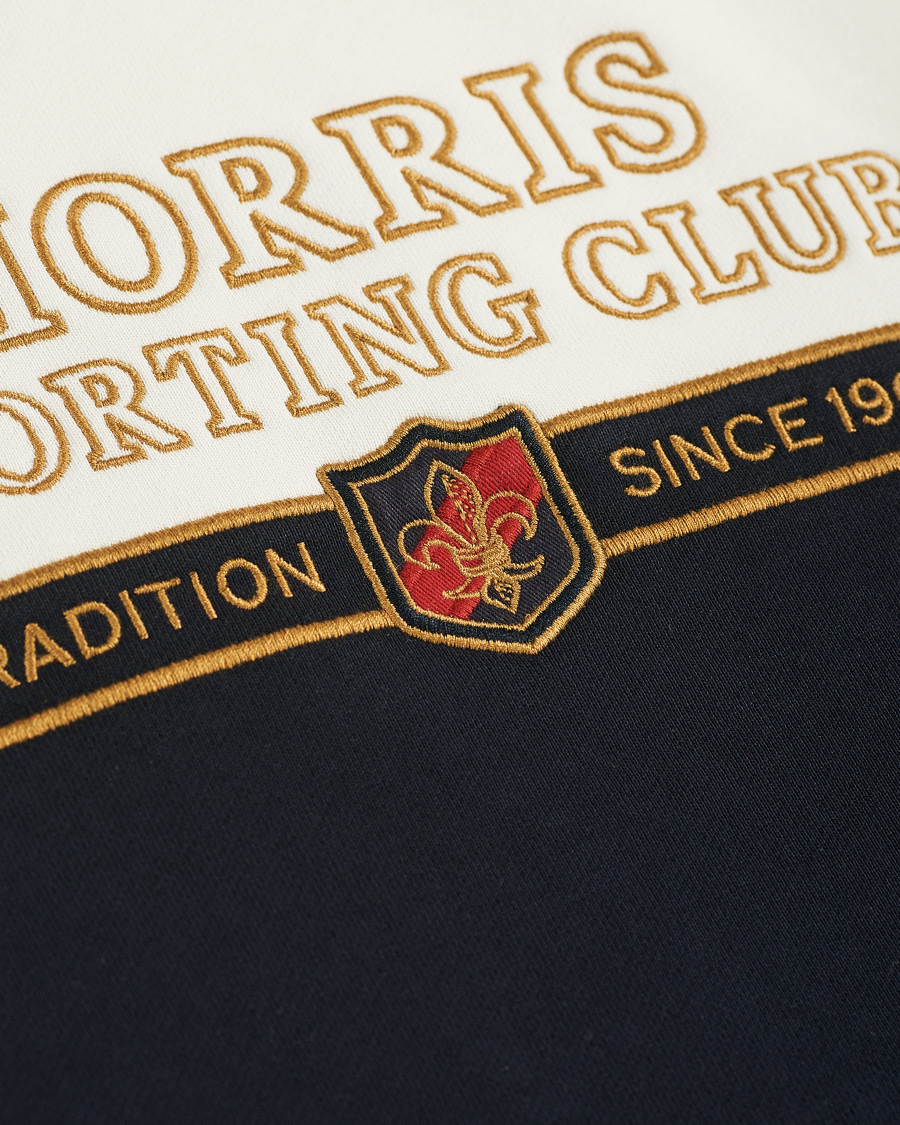 Hombres | Jerséis y prendas de punto | Morris | Warwick Logo Sweatshirt Off White