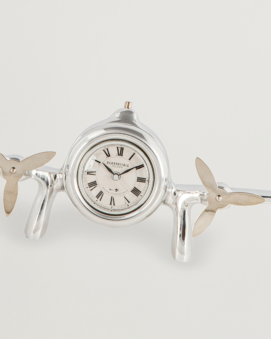 Hombres | Decoración | Authentic Models | Art Deco Flight Clock Silver