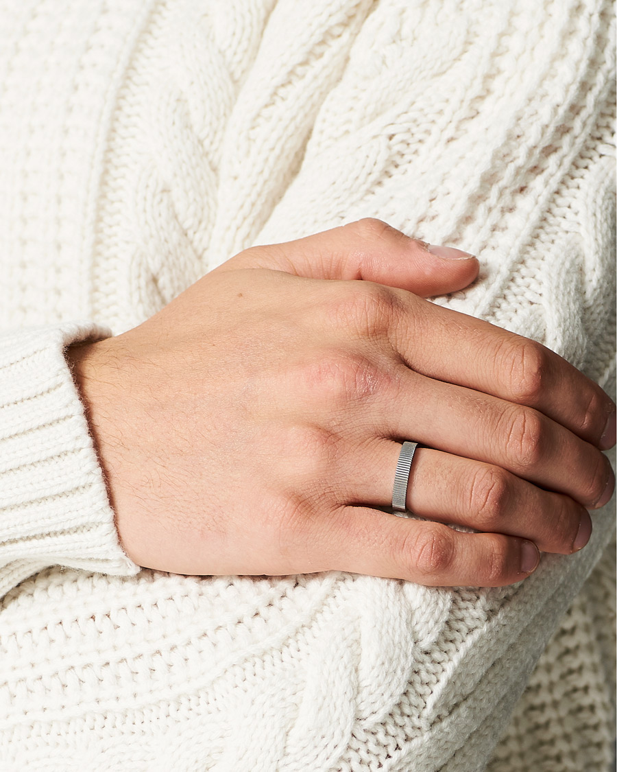 Hombres | Skultuna Ribbed Ring Steel | Skultuna | Ribbed Ring Steel