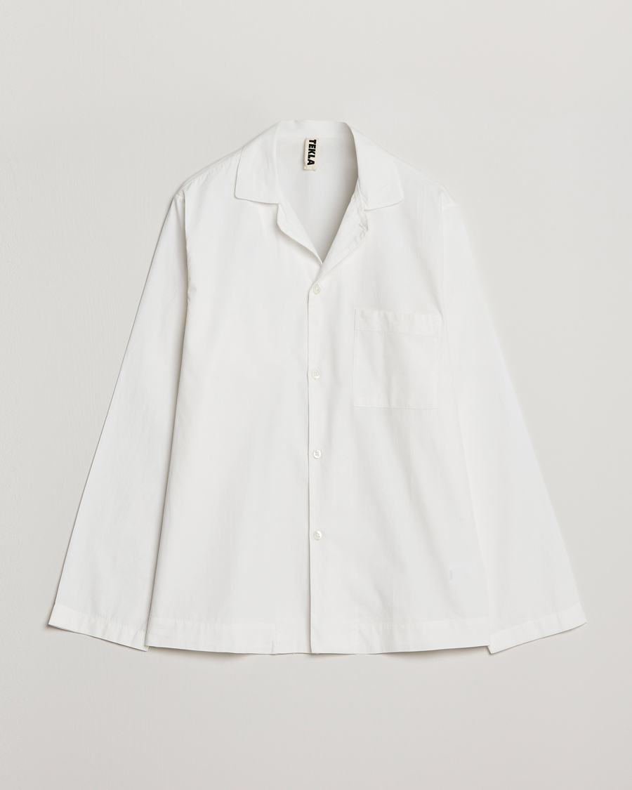 Hombres | Pijamas y batas | Tekla | Poplin Pyjama Shirt Alabaster White