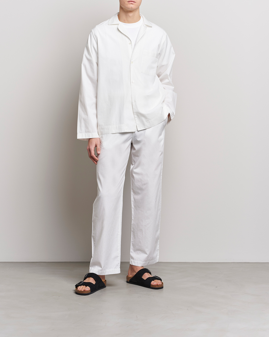 Hombres | Pijamas y batas | Tekla | Poplin Pyjama Shirt Alabaster White