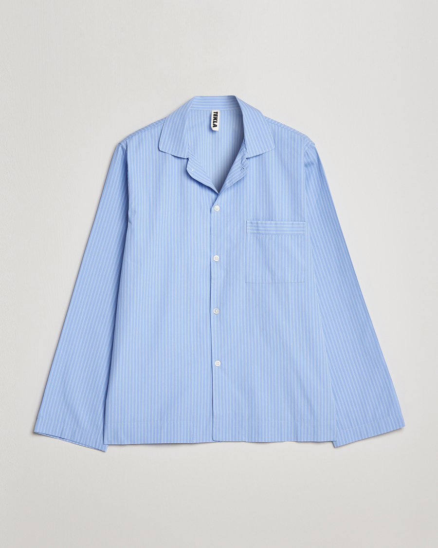Hombres | Pijamas y batas | Tekla | Poplin Pyjama Shirt Pin Stripes