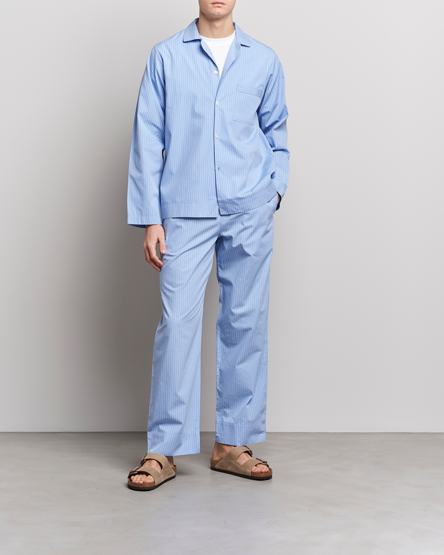 Hombres | Pijamas y batas | Tekla | Poplin Pyjama Shirt Pin Stripes