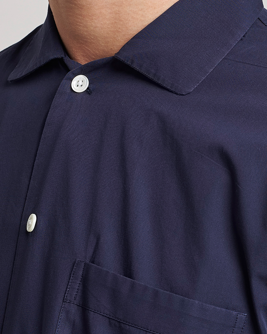Hombres | Pijamas y batas | Tekla | Poplin Pyjama Shirt True Navy