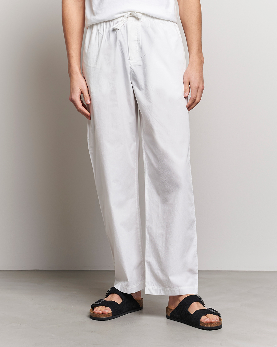 Hombres | Pantalones de pijama | Tekla | Poplin Pyjama Pants Alabaster White