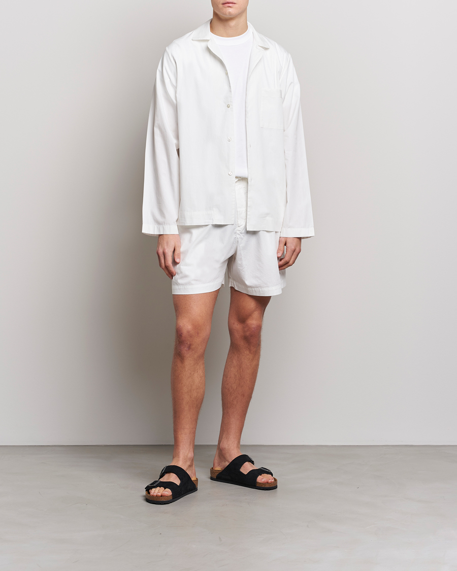 Hombres | Tekla Poplin Pyjama Shorts Alabaster White | Tekla | Poplin Pyjama Shorts Alabaster White