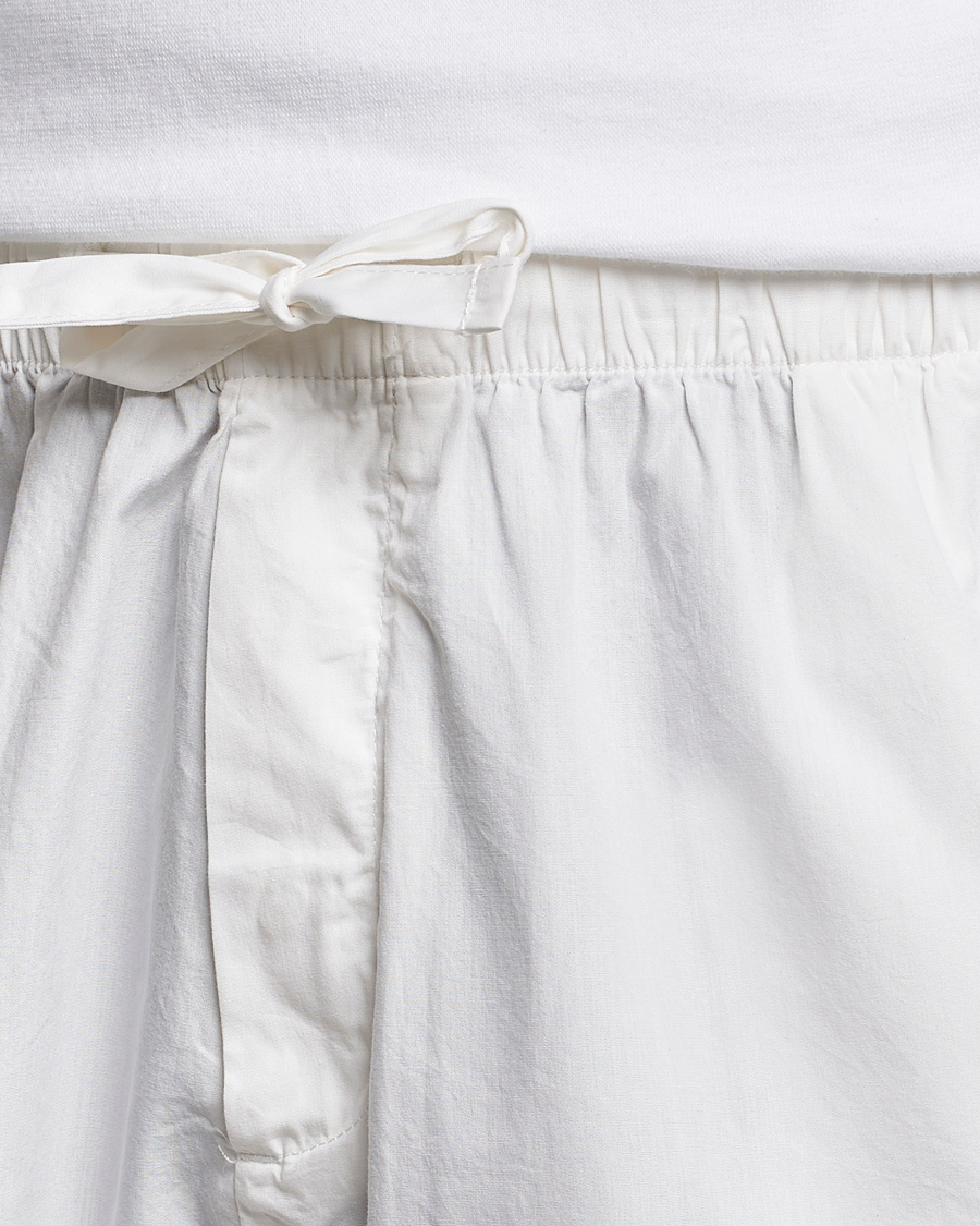 Hombres | Tekla Poplin Pyjama Shorts Alabaster White | Tekla | Poplin Pyjama Shorts Alabaster White