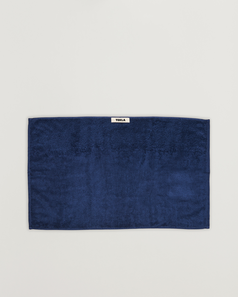 Hombres | Telas | Tekla | Organic Terry Hand Towel Navy