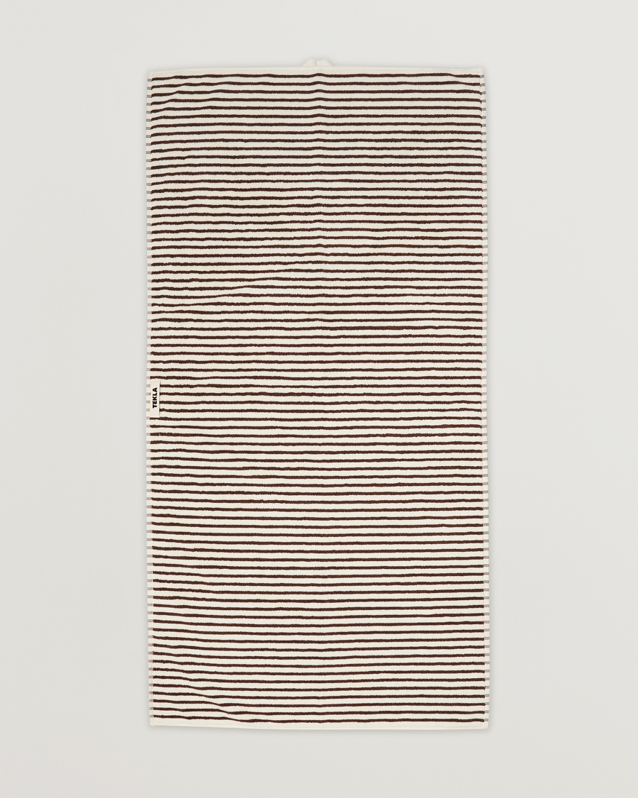 Hombres | Estilo de vida | Tekla | Organic Terry Bath Towel Kodiak Stripes