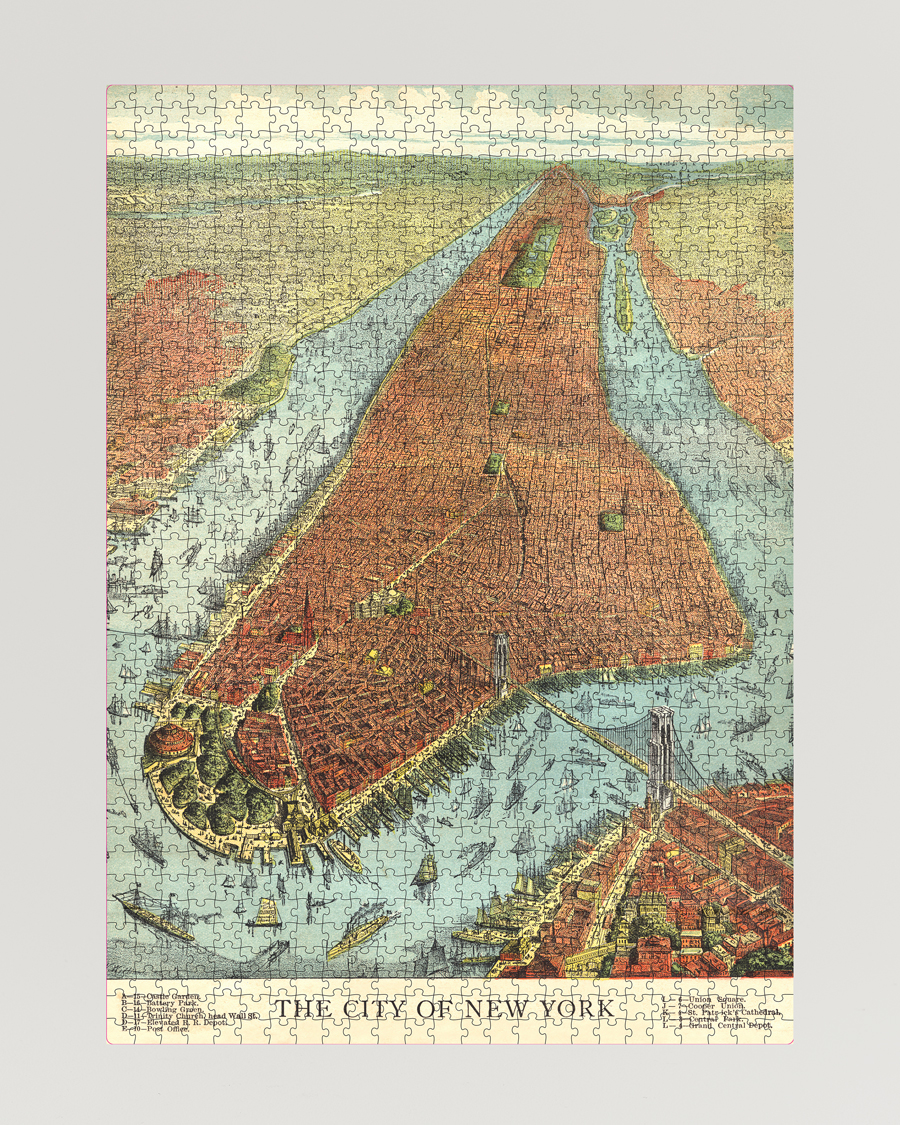 Hombres | Para los amantes del hogar | New Mags | John Derian-The City of New York 750 Pieces Puzzle 