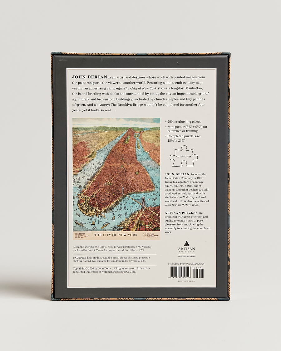 Hombres | Juegos | New Mags | John Derian-The City of New York 750 Pieces Puzzle