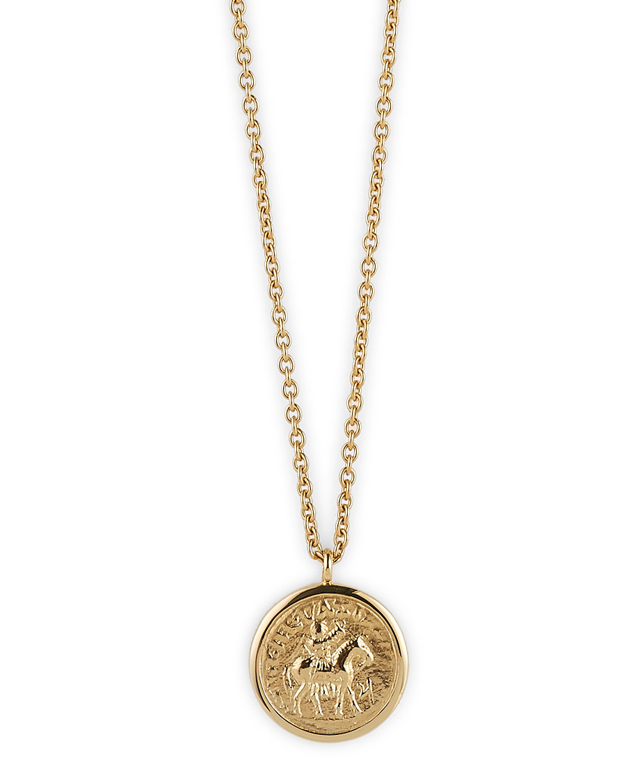 Hombres | Tom Wood Coin Pendand Necklace Gold | Tom Wood | Coin Pendand Necklace Gold