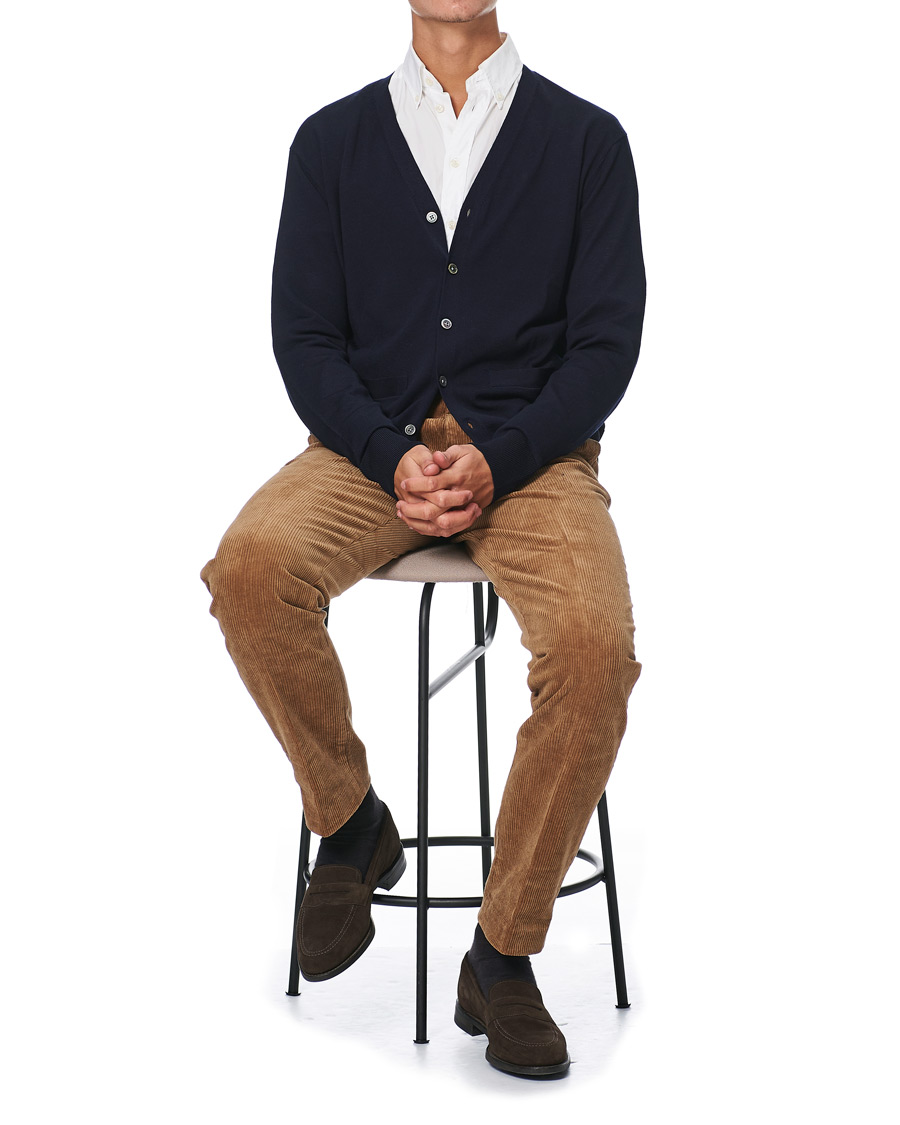 Hombres | Pantalones | Brooks Brothers | Milano Fit Corduroy Trousers Camel