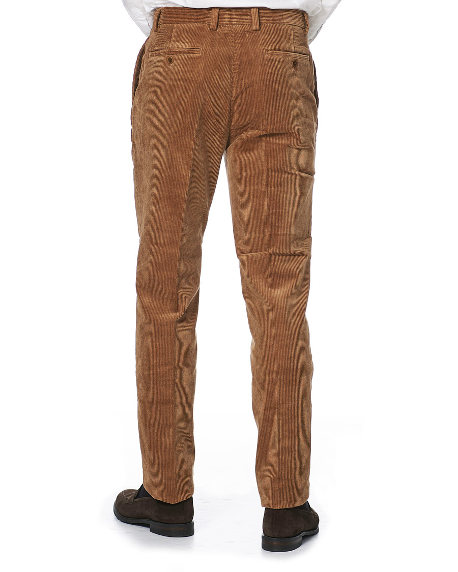 Hombres | Pantalones | Brooks Brothers | Milano Fit Corduroy Trousers Camel