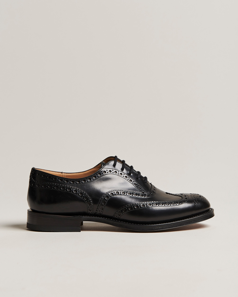 Hombres | Church's Burwood Polished Binder Brogue Black | Church's | Burwood Polished Binder Brogue Black
