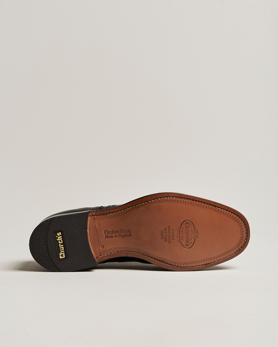 Hombres | Church's Burwood Polished Binder Brogue Black | Church's | Burwood Polished Binder Brogue Black