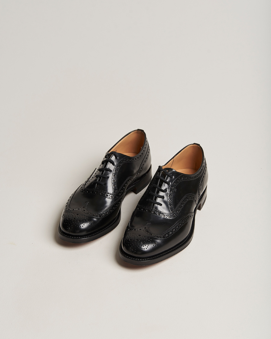 Hombres | Church's Burwood Polished Binder Brogue Black | Church's | Burwood Polished Binder Brogue Black