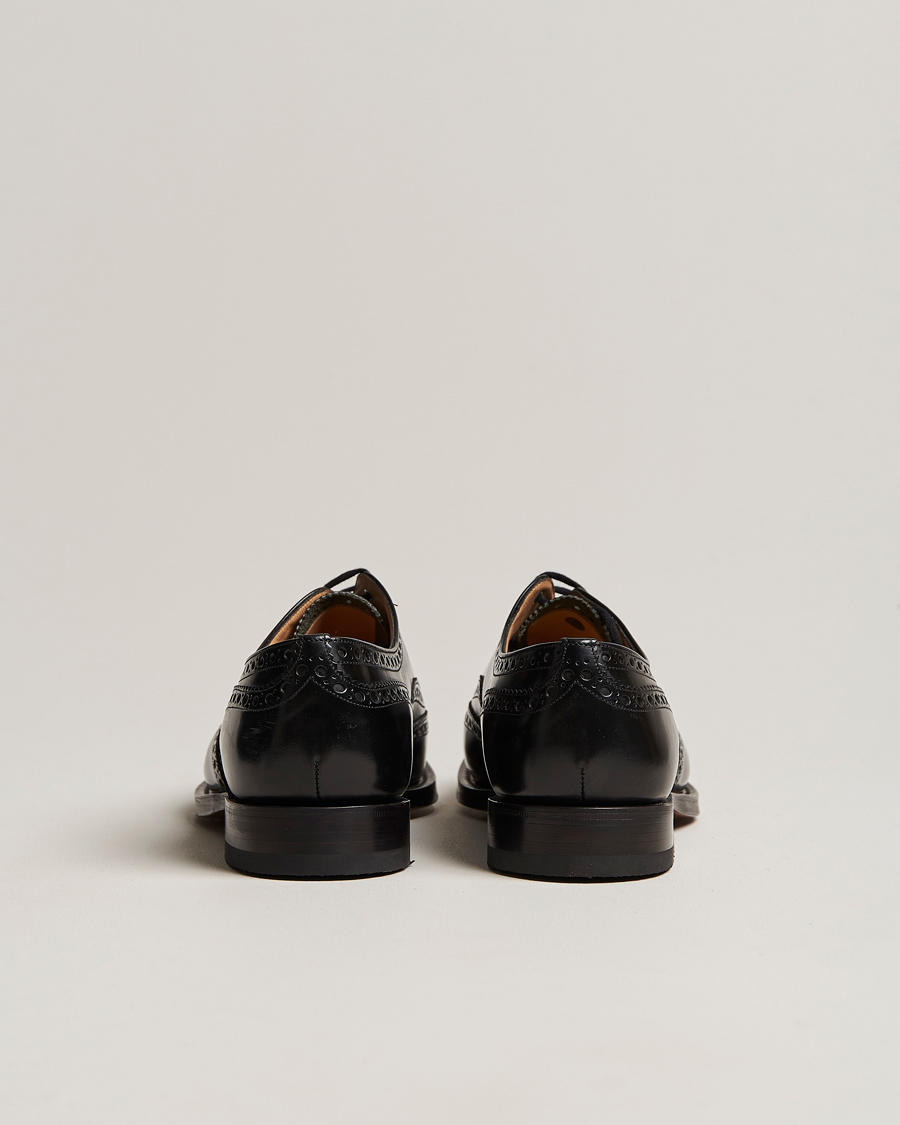 Hombres | Church's Burwood Polished Binder Brogue Black | Church's | Burwood Polished Binder Brogue Black