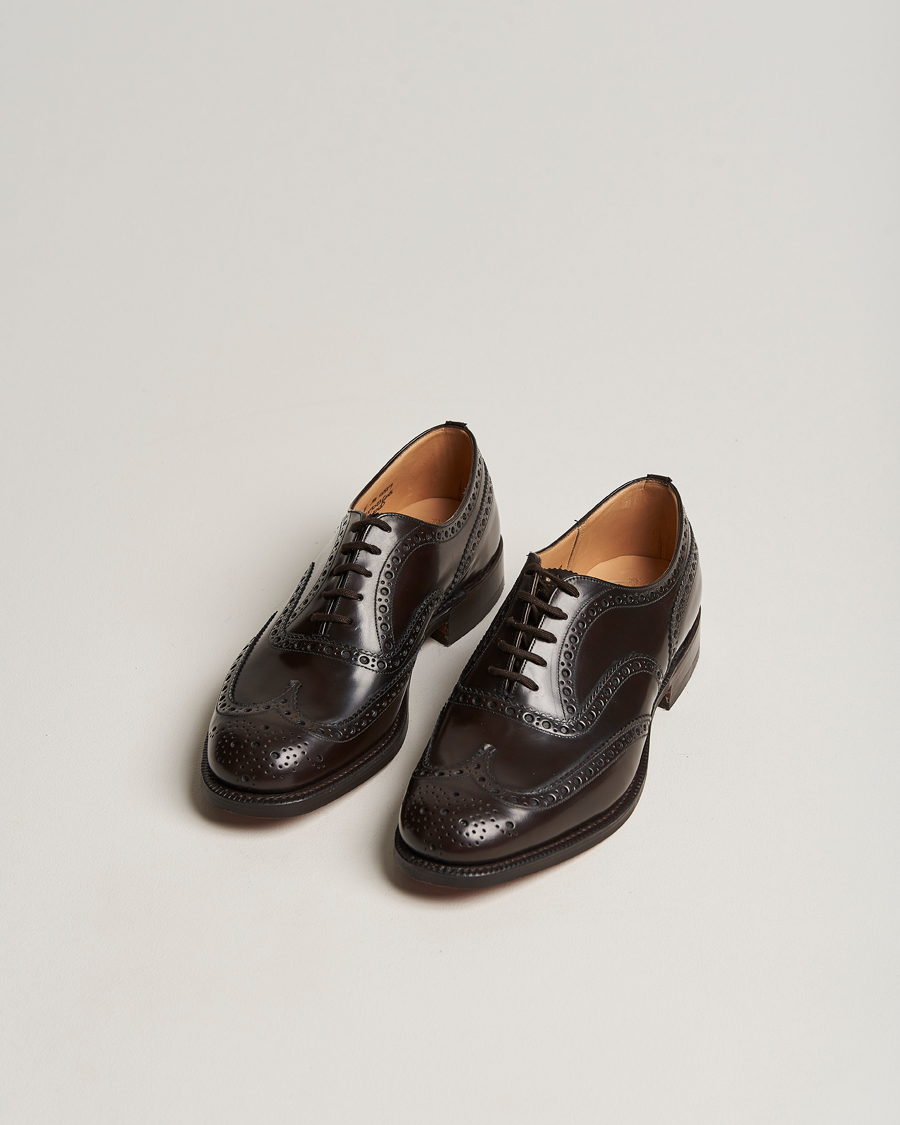 Hombres | Zapatos hechos a mano | Church's | Burwood Polished Binder Brogue Light Ebony