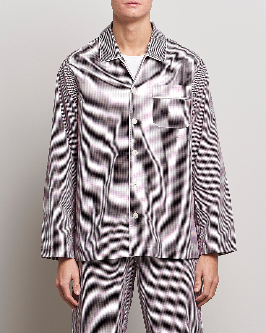 Hombres | Pijamas y batas | Nufferton | Alf Checked Pyjama Set Brown/White