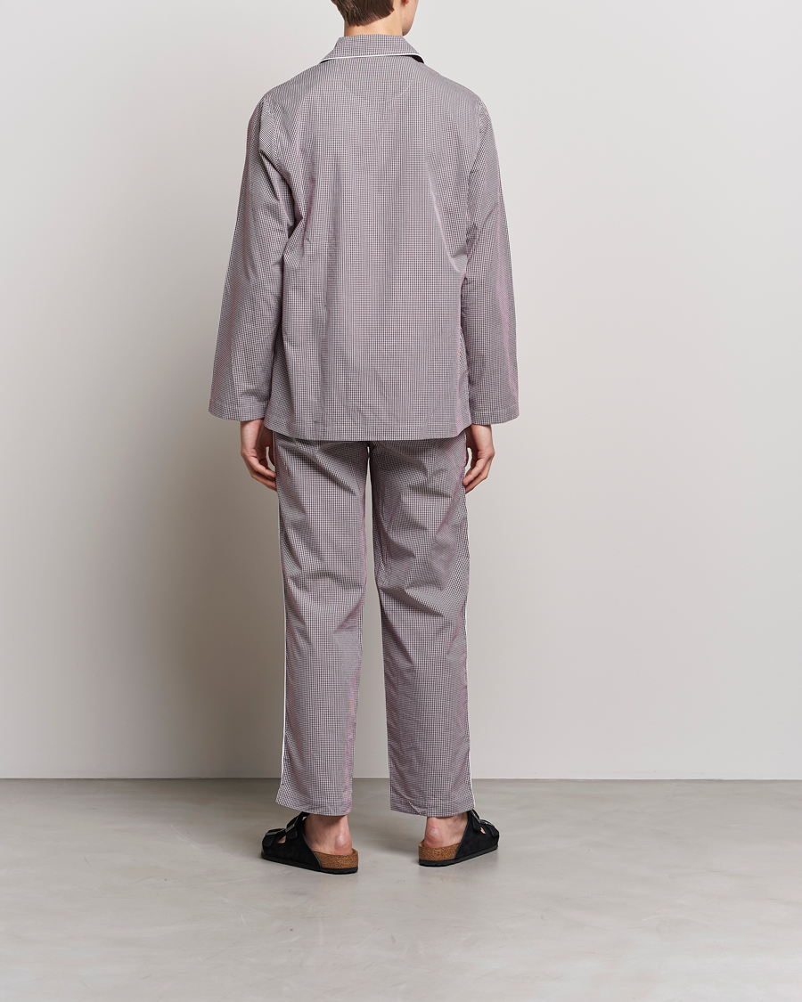 Hombres | Pijamas y batas | Nufferton | Alf Checked Pyjama Set Brown/White