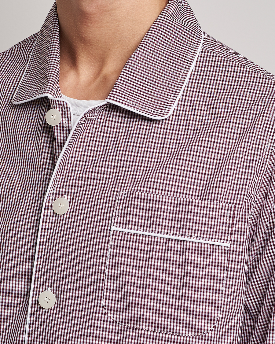 Hombres | Pijamas y batas | Nufferton | Alf Checked Pyjama Set Brown/White